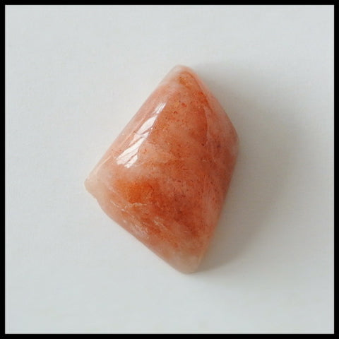 Natural Sunstone Gemstone Cabochon, 21x15x8mm, 3.6g - MyGemGarden