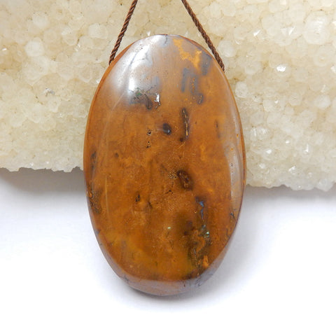 Natural Boulder Opal oval Pendant Bead