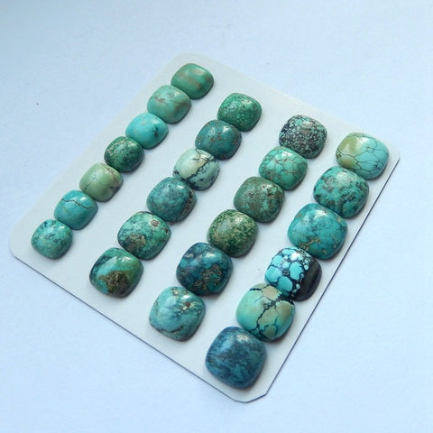 25 PCS Natural Turquoise Gemstone  Cabochon£¬10x4mm,7x3mm,10.2g - MyGemGarden