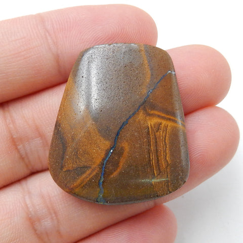 Natural Boulder opal Gemstone Cabochon, 29x25x8mm, 9.5g - MyGemGarden