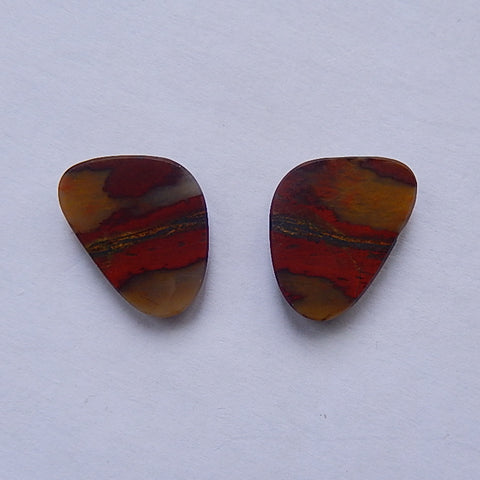 Natural African Blood Stone Cabochon 22x16x5mm,5.2g - MyGemGarden