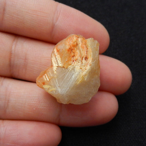 Raw Material, Raw Gold Rutilated Quartz Material, 22x19x15mm, 8.1g - MyGemGarden