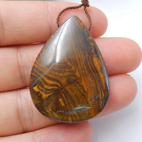 Natural Boulder Opal drop Pendant Bead