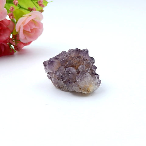 Natural Amethyst Drusy Gemstone Spicemen 33x25x23mm, 20.7g - MyGemGarden