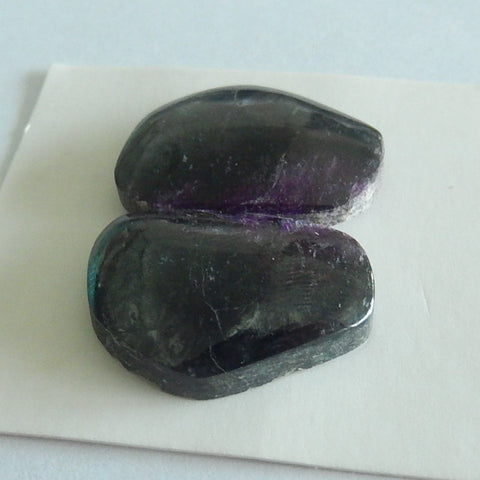 Natural Sugilite Gemstone Cabochon Pair 20x15x4mm,6.6g - MyGemGarden