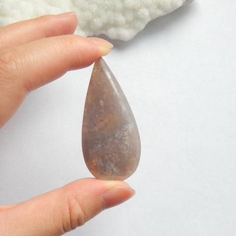 Purple Agate Cabochon,54x25x6mm,12.3g - MyGemGarden