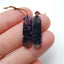 Natural Charoite Earrings Pair, stone for Earrings making, 23x7x2mm, 1.8g - MyGemGarden