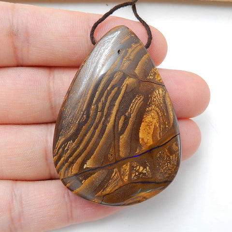 Natural Boulder Opal drop Pendant Bead