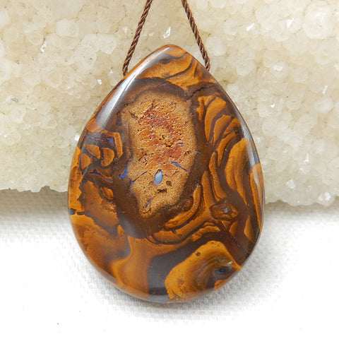 Natural Boulder Opal drop Pendant Bead