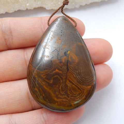 Natural Boulder Opal drop Pendant Bead